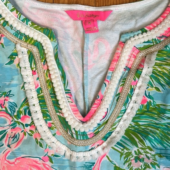 Lilly Pulitzer Harper Sleeveless Shift Dress Cotton Multi Floridita Sz M - Picture 3 of 5